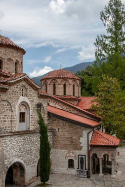 Bachkovo Manastırı Hıristiyan mimarisinin önemli bir anıtıdır ve en büyük ve en eski Doğu Ortodoks eserlerinden biridir. Kutsal Meryem Ana Asenovgrad Bulgaristan 'ın Bachkovo Manastırı Yurdu