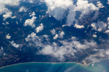 Karadeniz üzerindeki bulutların havadan görünüşü. Türkiye