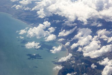 Karadeniz üzerindeki bulutların havadan görünüşü. Türkiye