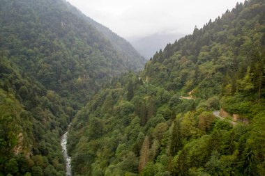 Scenic view of mountain river at in Trabzon,Turkey