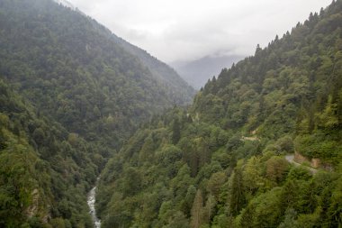 Scenic view of mountain river at in Trabzon,Turkey