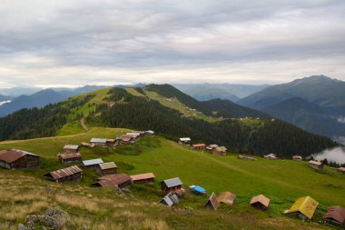 Türkiye 'nin Trabzon kenti yakınlarındaki dağlarda güzel doğa manzarası