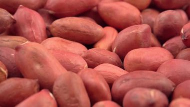 Bir yığın taze fıstığın üst görüntüsü. Yüksek kalite 4k görüntü