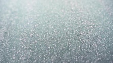 Cam arabadan kar ve buz. Yüksek kalite 4k görüntü