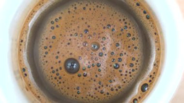 Bir fincan kahveyi kapat. Yüksek kaliteli video