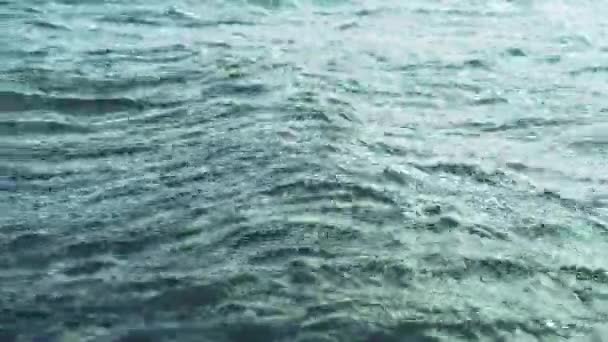 Powierzchnia Wody Powierzchnia Oceanu Małymi Falami Wysokiej Jakości Materiał — Wideo stockowe