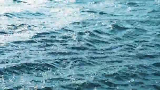 Tło Fal Błękitnym Oceanie Wysokiej Jakości Materiał Wideo — Wideo stockowe