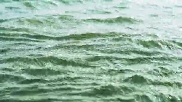 Fond Des Vagues Sur Mer Bleue Vidéo Haute Qualité — Video