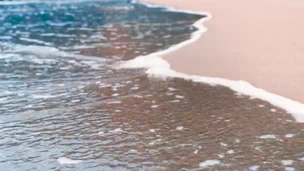 Ondas Maré Costa Oceano Azul Imagens Vídeo Alta Qualidade — Vídeo de Stock