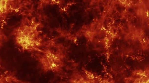 Solar Plasma Fire Close Fiery Background High Quality Footage — Stock Video