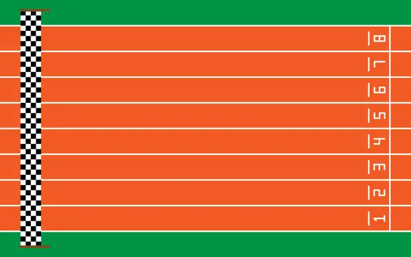 Hedef ve vektör illüstrasyonuyla yeşil üzerinde sekiz çalışan parça.