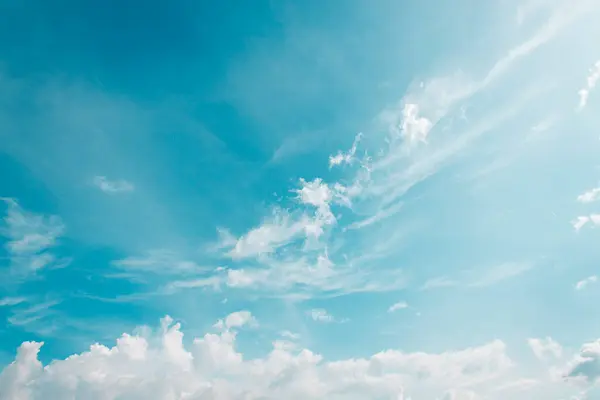 It is Fuzzy cloud on the blue sky.