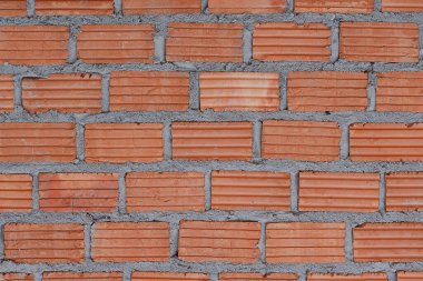 Desen ve arkaplan için Turuncu Tuğla duvar..
