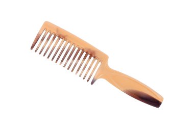 Plastik tarak beyaza izole edilmiş..