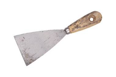 Kazıyıcı beyaz üzerine izole edilmiş..