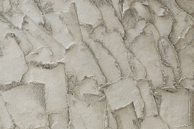 Kalıplar için bitmemiş çimento boyası..