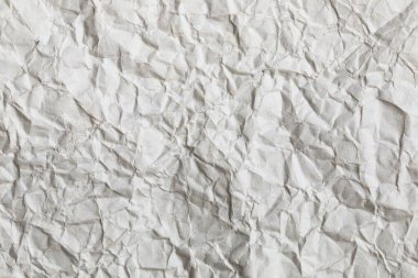 Kalıp ve arkaplan için kırışık beyaz kağıt dokusudur.