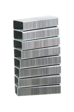 Beyaz üzerine izole edilmiş zımba katmanı..