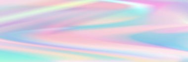 Desen ve arkaplan için yatay soyut pastel holografik doku tasarımı.