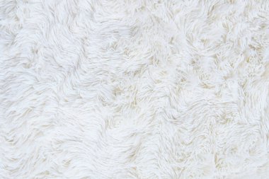 clean soft white artificial wool background.
