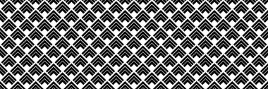 horizontal black chevron design for pattern and background. clipart