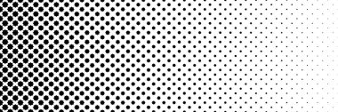 horizontal black halftone of octagon star design for pattern and background. clipart