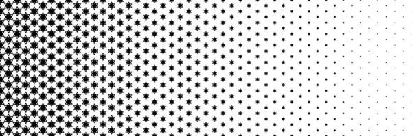 Desen ve arkaplan için yıldız tasarımının yatay siyah yarısı.