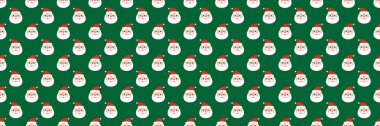 Desen ve arkaplan için şirin Noel Baba 'nın yatay kusursuz.
