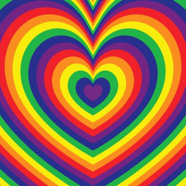 arkaplan için çok renkli lgbt kalpleri.