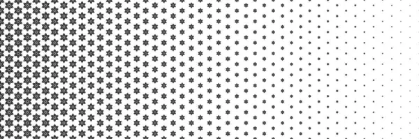 Desen ve arkaplan için siyah güzel çiçeğin yatay yarım ton.