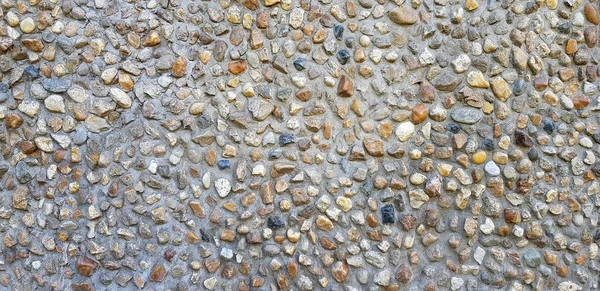 Gravel Stone Hard Rock Pattern Wall Background Exterior Structure Design — Stock Photo, Image