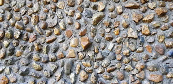 Gravel Stone Hard Rock Pattern Wall Background Exterior Structure Design — Stock Photo, Image