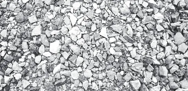 Pattern Small Gravel Rock Stone Ground Background Black White Tone — Stock Photo, Image