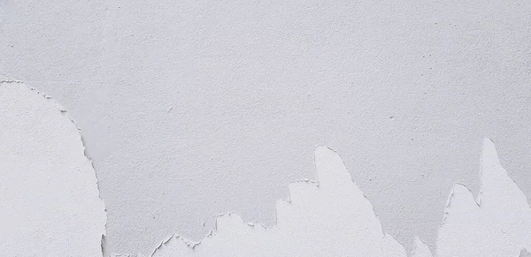 Blanco Pintado Agrietado Pared Cemento Gris Para Fondo Con Espacio — Foto de Stock