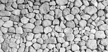Siyah ve beyaz olarak arka plan için gri taş ya da kaya duvarı. Soyut veya Sanat Duvar Kağıdı, Yüzey, Yer, Tasarım ve Dış Dekorasyon Konsepti. 