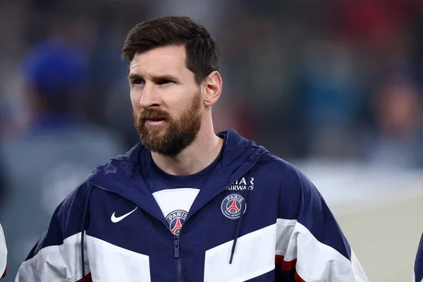 Lionel Messi Paris Saint Germain Durante Partido Uefa Champions League — Foto de Stock