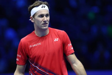 Casper Ruud, 13-20 Kasım 2022 tarihleri arasında İtalya 'nın Torino kentinde düzenlenen Pala Alpitour' daki Nitto ATP Dünya Turu Finalleri sırasında
