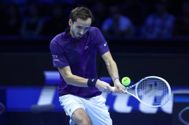 Daniil Medvedev, 13-20 Kasım 2022 tarihleri arasında İtalya 'nın Torino kentinde düzenlenen Pala Alpitour' da düzenlenen Nitto ATP Dünya Turu Finalleri sırasında