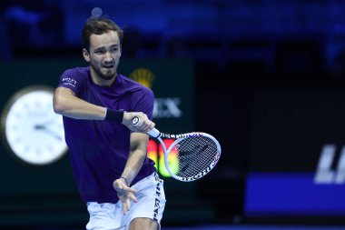 Daniil Medvedev, 13-20 Kasım 2022 tarihleri arasında İtalya 'nın Torino kentinde düzenlenen Pala Alpitour' da düzenlenen Nitto ATP Dünya Turu Finalleri sırasında