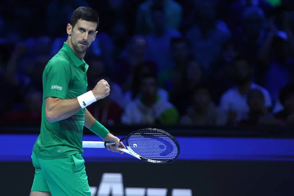 Novak Djokovic Bei Den Nitto Atp World Tour Finals Vom — Stockfoto