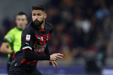 Olivier Giroud of Ac Milan during the Coppa Italia match beetween Ac Milan and Torino Fc at Stadio Giuseppe Meazza on January 11, 2023 in Milano, Italy .