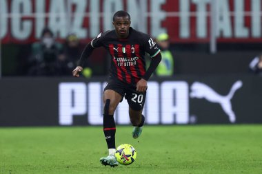 Pierre Kalulu of Ac Milan during the Coppa Italia match beetween Ac Milan and Torino Fc at Stadio Giuseppe Meazza on January 11, 2023 in Milano, Italy .