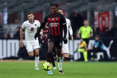 Rafael Leao of Ac Milan during the Coppa Italia match beetween Ac Milan and Torino Fc at Stadio Giuseppe Meazza on January 11, 2023 in Milano, Italy .