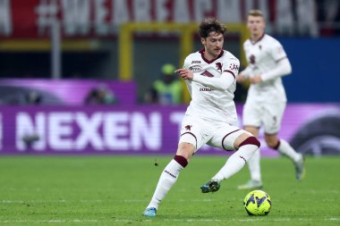 Aleksej Mirancuk  of Torino Fc during the Coppa Italia match beetween Ac Milan and Torino Fc at Stadio Giuseppe Meazza on January 11, 2023 in Milano, Italy .