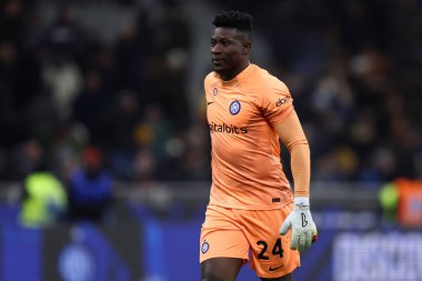 Milano, Italy. 5 February 2023 . Andre Onana of Fc Internazionale during the Serie A football match between Fc Internazionale and Ac Milan.