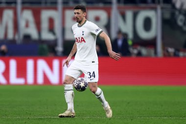 Clement Lenglet of Tottenham Hotspur Fc during the UEFA Champions League round of 16 first leg match between AC Milan and Tottenham Hotspur Fc at Giuseppe Meazza Stadium on February 14, 2023 in Milan, Italy.