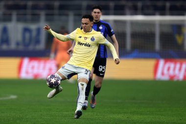 Pepe Eduardo of Fc Porto during the Uefa Champions League round of 16 first leg match between Fc Internazionale and Fc Porto on February 22, 2023 in Milano Italy .