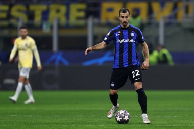 Henrikh Mkhitaryan of Fc Internazionale during the Uefa Champions League round of 16 first leg match between Fc Internazionale and Fc Porto on February 22, 2023 in Milano Italy .