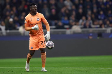 Andre Onana of Fc Internazionale during the Uefa Champions League round of 16 first leg match between Fc Internazionale and Fc Porto on February 22, 2023 in Milano Italy .