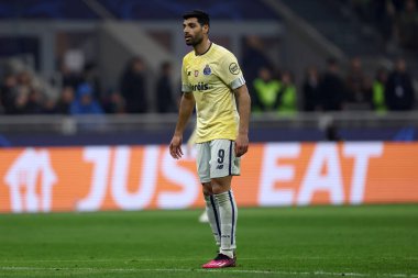 Mehdi Taremi of Fc Porto during the Uefa Champions League round of 16 first leg match between Fc Internazionale and Fc Porto on February 22, 2023 in Milano Italy . clipart